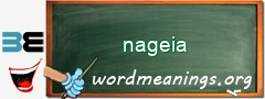 WordMeaning blackboard for nageia